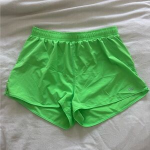 Alo Yoga Stride Short RARE Color Green Glow